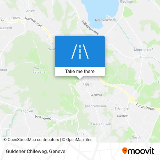 Guldener Chileweg map