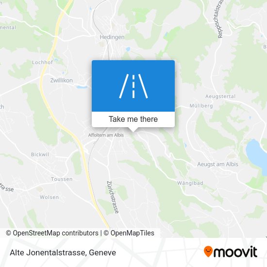 Alte Jonentalstrasse map