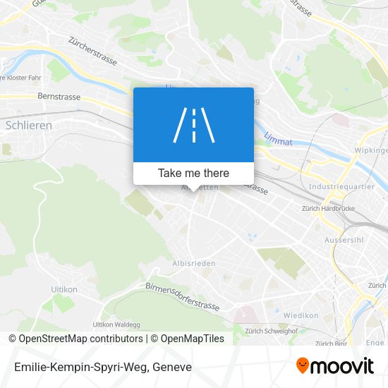 Emilie-Kempin-Spyri-Weg map