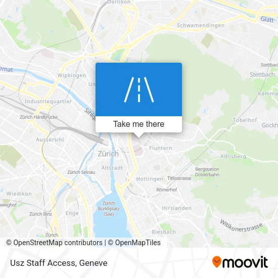 Usz Staff Access map