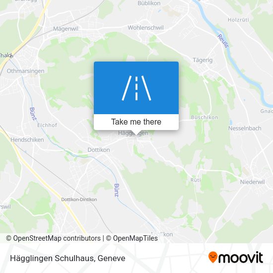 Hägglingen Schulhaus map