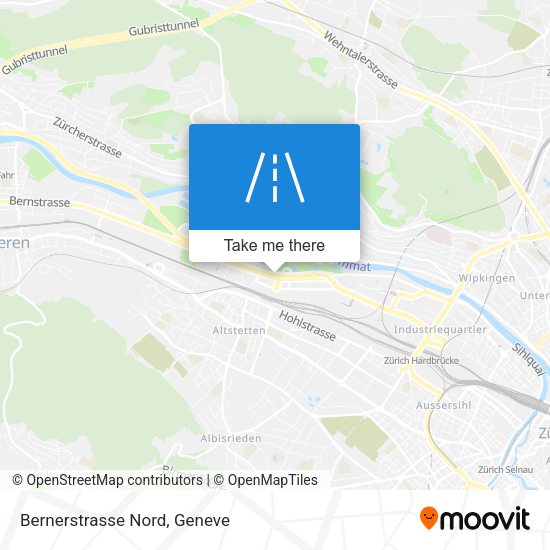 Bernerstrasse Nord map