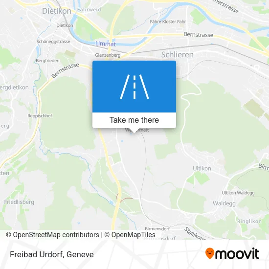 Freibad Urdorf map
