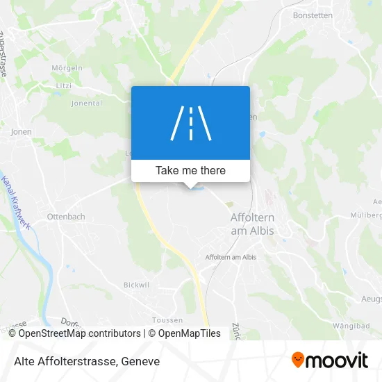 Alte Affolterstrasse map