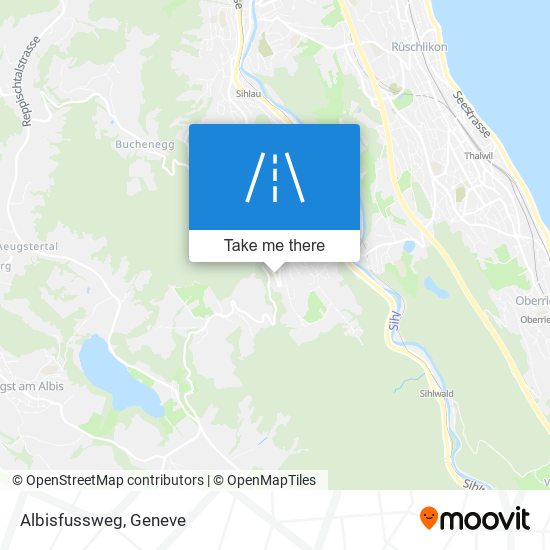 Albisfussweg map