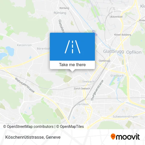 Köschenrütistrasse map