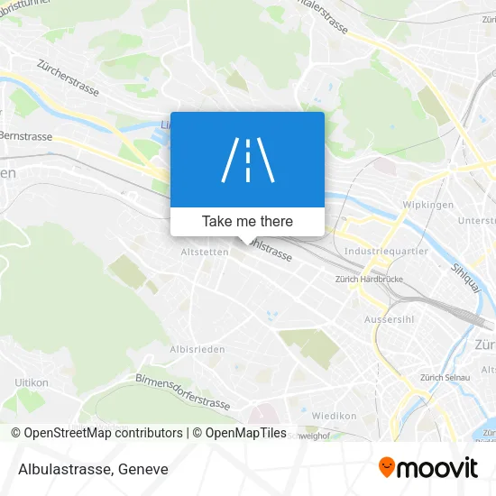 Albulastrasse map