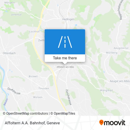 Affoltern A.A. Bahnhof map