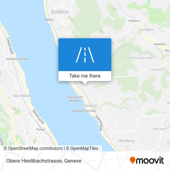 Obere Heslibachstrasse map