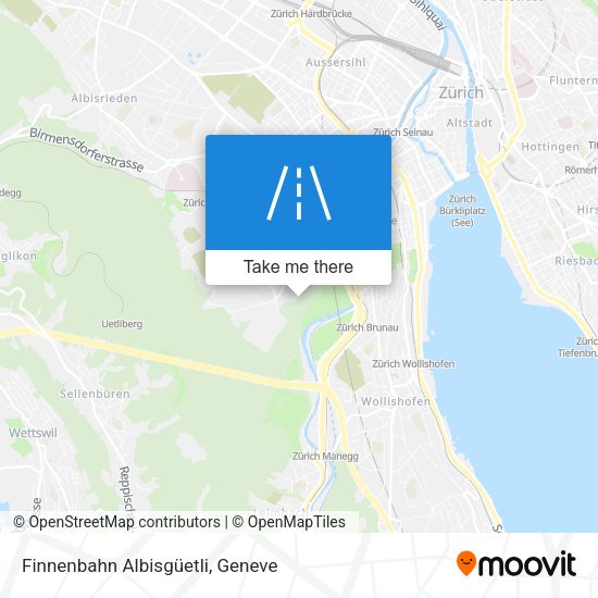 Finnenbahn Albisgüetli map