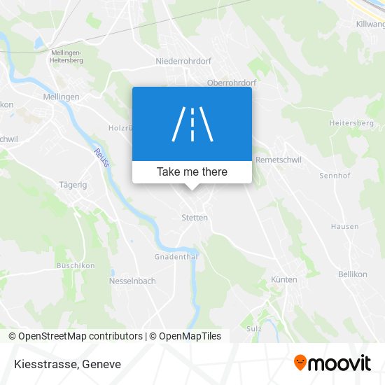 Kiesstrasse map