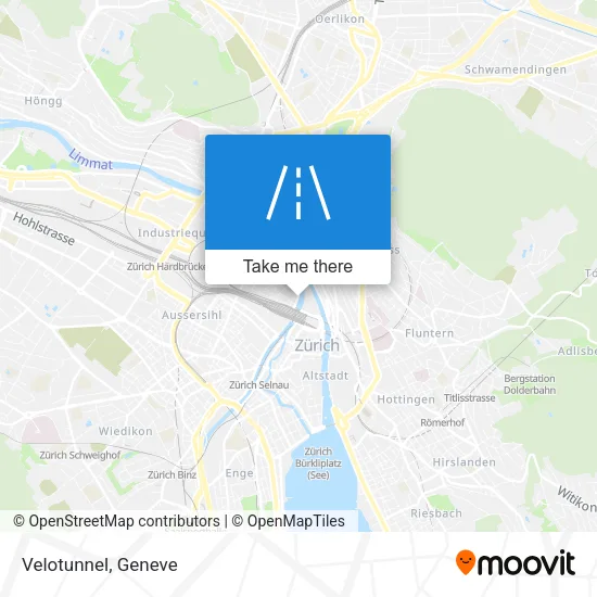 Velotunnel map