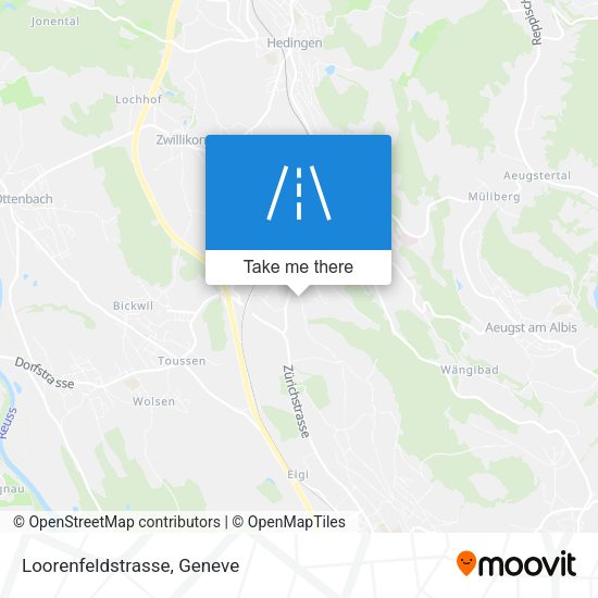 Loorenfeldstrasse map
