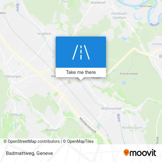 Badmattweg map
