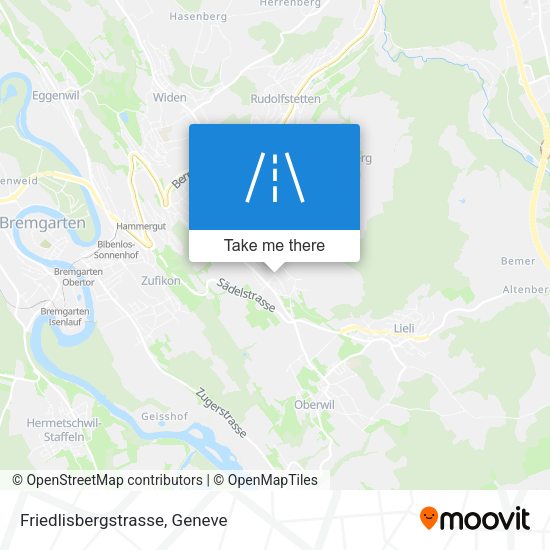 Friedlisbergstrasse map