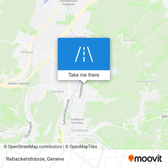 Rebackerstrasse map