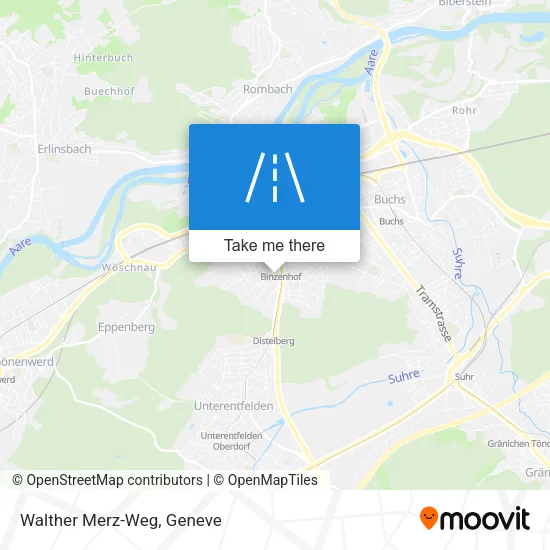 Walther Merz-Weg map