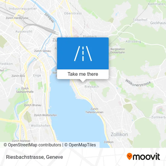 Riesbachstrasse map