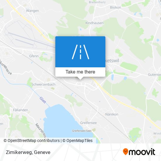 Zimikerweg map