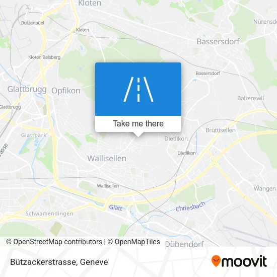 Bützackerstrasse map