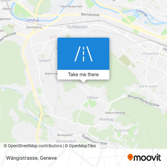 Wängistrasse map