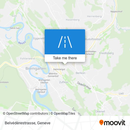 Belvédèrestrasse map