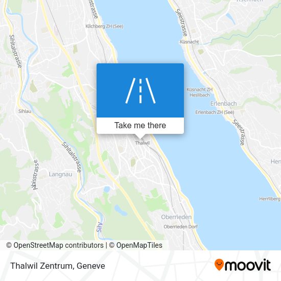 Thalwil Zentrum map