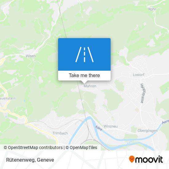 Rütenenweg map