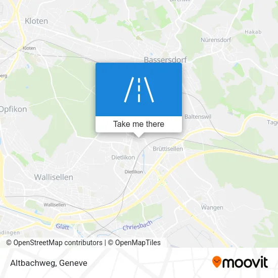 Altbachweg map
