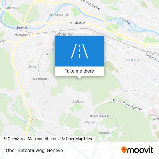 Ober Betentalweg map