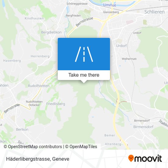 Häderlibergstrasse map