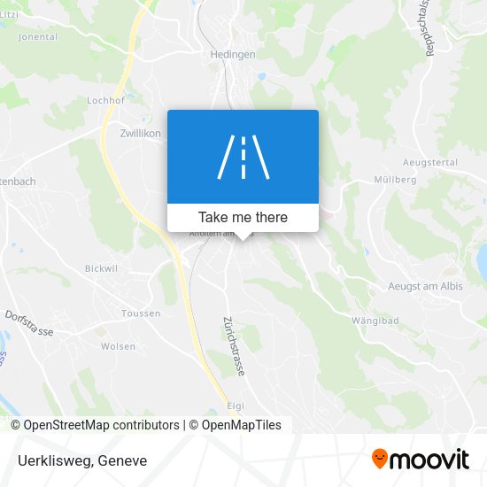 Uerklisweg map