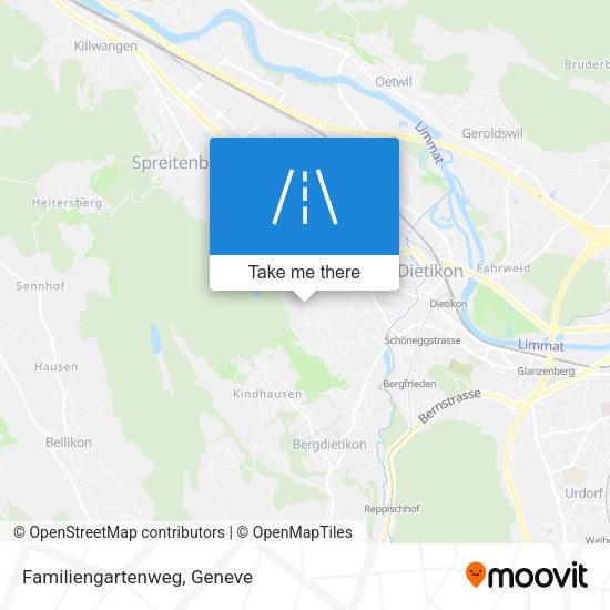 Familiengartenweg map