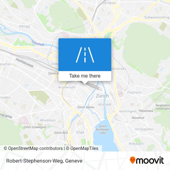 Robert-Stephenson-Weg map
