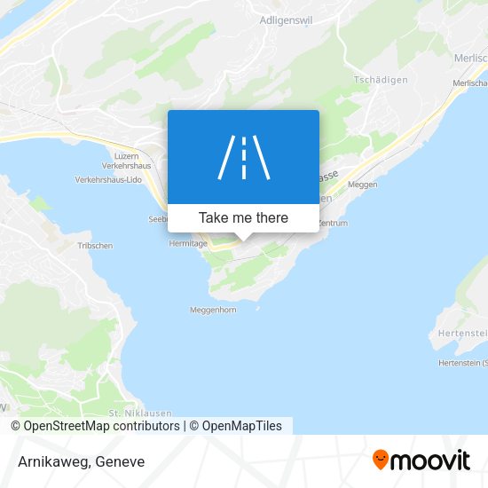 Arnikaweg map
