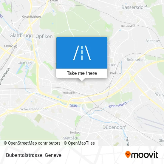 Bubentalstrasse map
