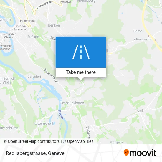 Redlisbergstrasse map