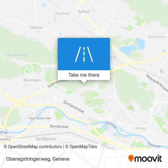 Oberegstringerweg map
