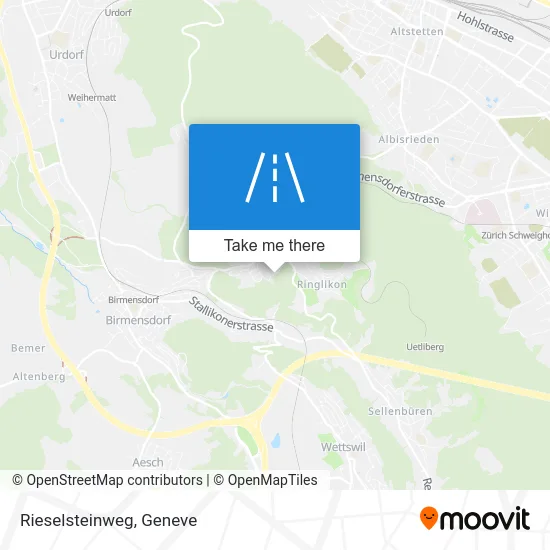 Rieselsteinweg map