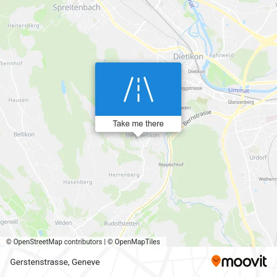 Gerstenstrasse map