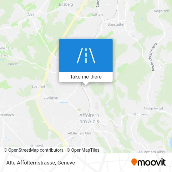 Alte Affolternstrasse map