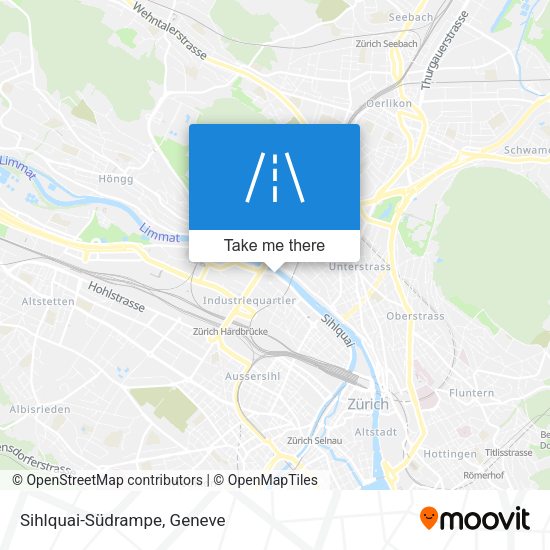 Sihlquai-Südrampe map