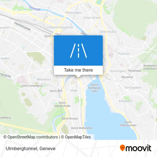 Ulmbergtunnel map