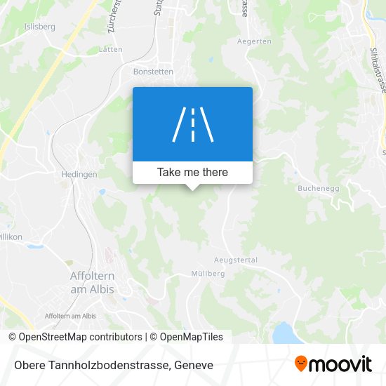 Obere Tannholzbodenstrasse map