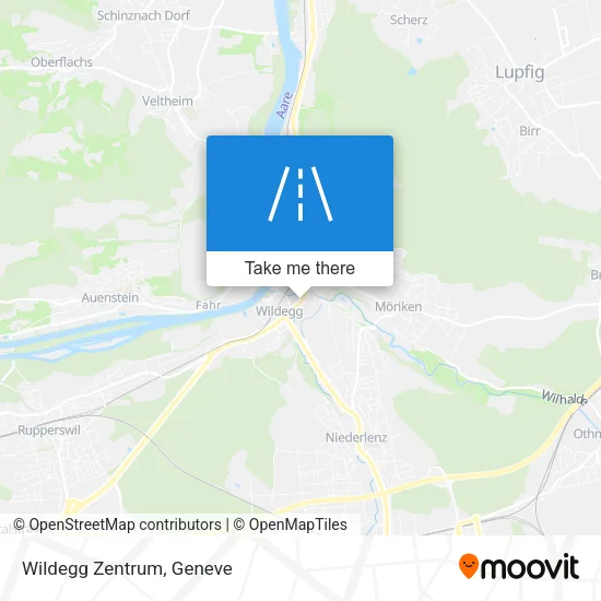 Wildegg Zentrum map