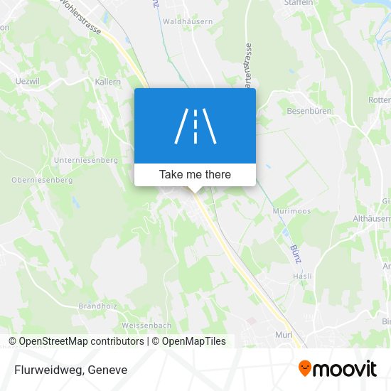 Flurweidweg map