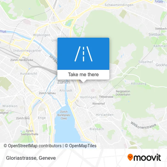 Gloriastrasse map