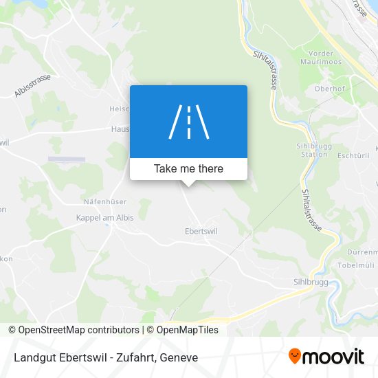 Landgut Ebertswil - Zufahrt map