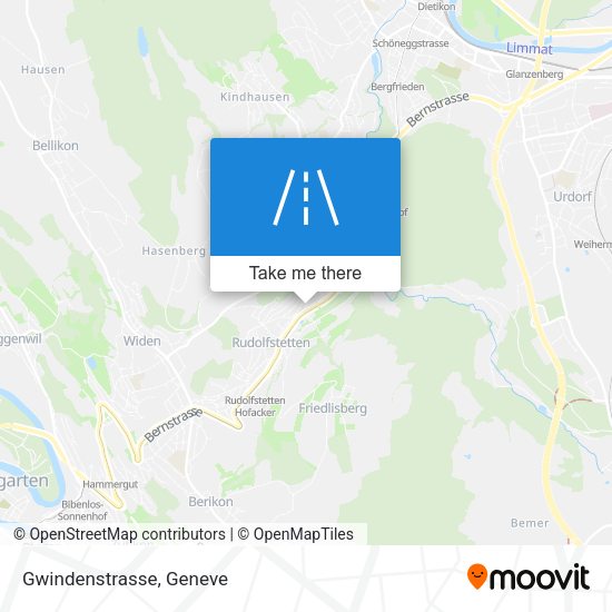 Gwindenstrasse map