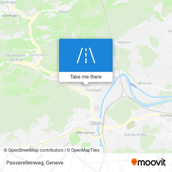 Passerellenweg map